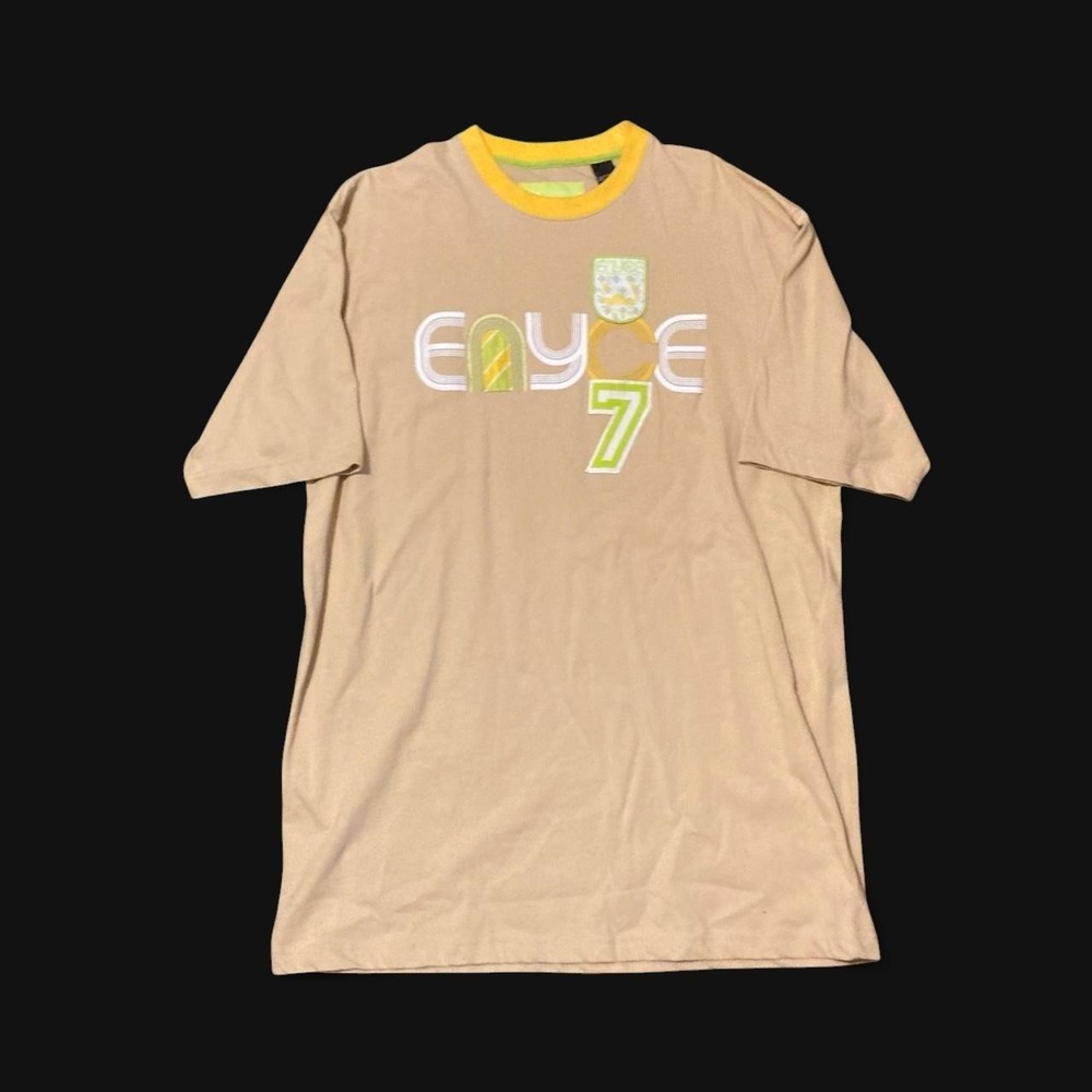 Enyce beige vintage 00s graphic tee spell out baggy fit Mens XL/24